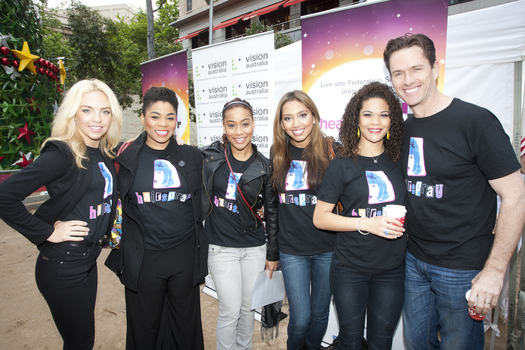 The cast from Hairspray at the launch