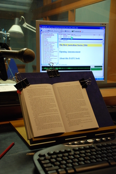 Audio producer set up for producing DAISY books