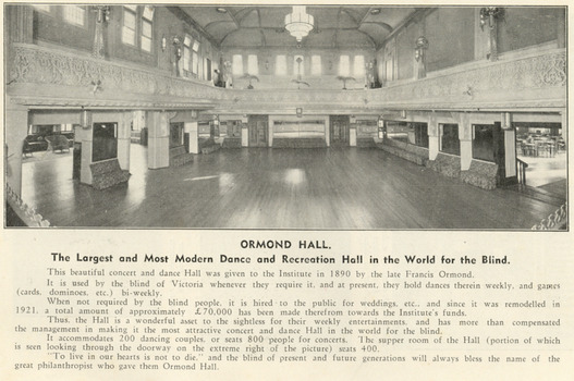 Interior of Ormond Hall - page 97