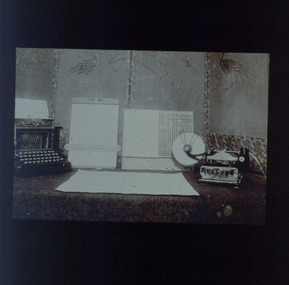 Two Braille writers, a Taylor's slate and regular slate