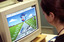 Woman using a computer at RVIB College