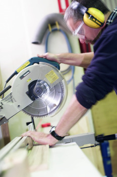 Rob McAdam in the Enterprises workshop