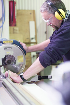 Rob McAdam in the Enterprises workshop