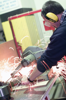 Rob McAdam in the Enterprises workshop