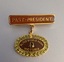 Past President badge for Victorian Blind Bowls Association 