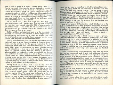 Booklet about Seeing Eye dogs and blindness
