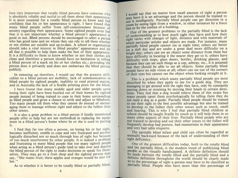 Booklet about Seeing Eye dogs and blindness