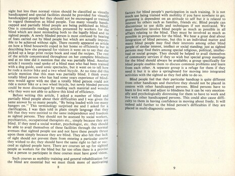 Booklet about Seeing Eye dogs and blindness