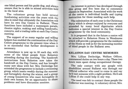 Anniversary booklet providing a historical overview of Kelaston