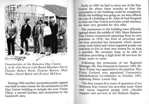 Anniversary booklet providing a historical overview of Kelaston