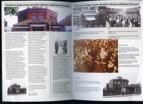 Images of the interior and exterior of the Building