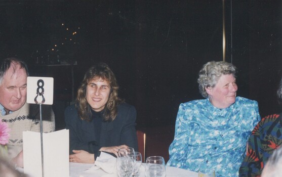 Peter Walsh, Carmela Carey and unknown lady at Table 8