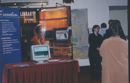 Sanderson library display at Arts Centre