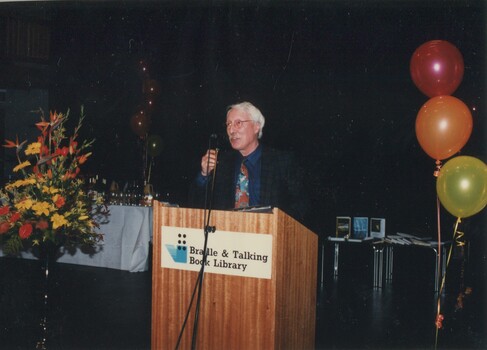 Bruce Kerr accepting Narrator of the Year award