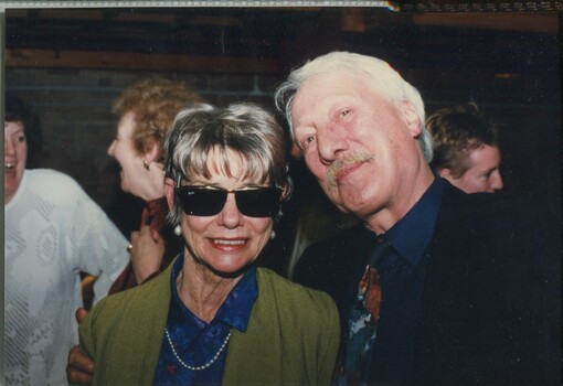 Anne Haddy with Bruce Kerr after ceremony