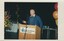 Jeffrey Hodgson accepting an award at the podium