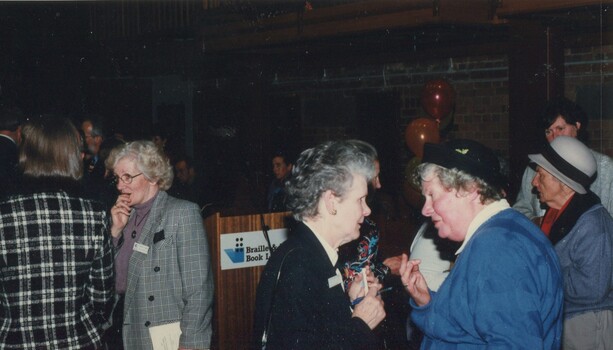Crowd at after party including Marj West and Roberta Ashby