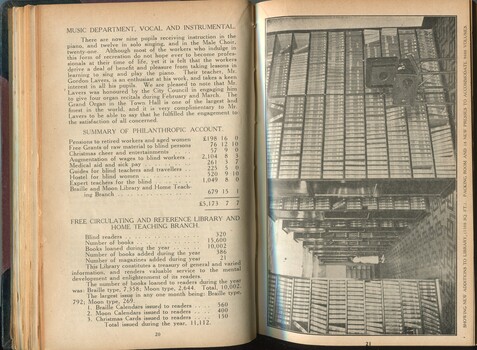 Committee report to Life Governors and subscribers and library