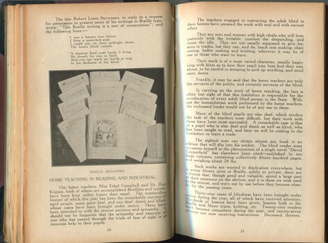 Committee report to Life Governors and subscribers and Braille magazines