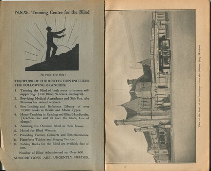 Objectives of Institution and photo of William Street building