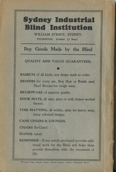 Goods available for purchase from the Institution