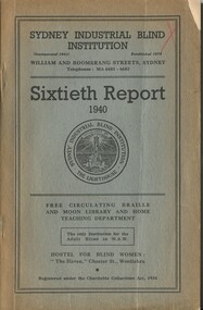 Cover with emblem of the Institution in the centre