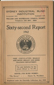 Front cover with emblem in the centre