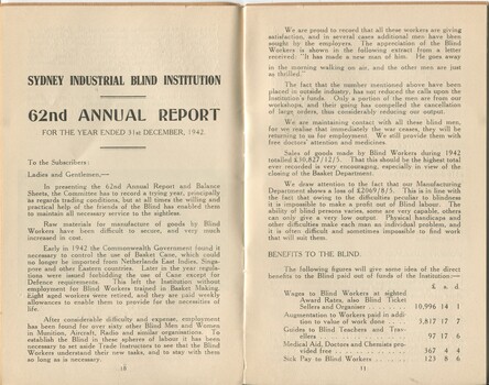 Committee report on activities and achievements for the Institution