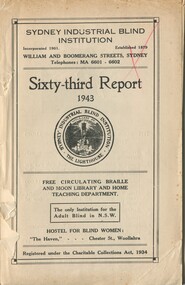 Front cover with SIBI emblem in centre