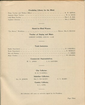 List of Senior staff for the Institution