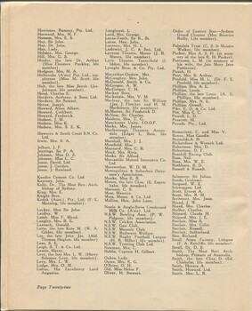 List of Life Members who donated 10 or more pounds or provided supportive processes