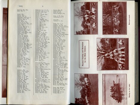 List of Life Governors and children undertaking various physical activities