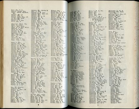 Listing of Life Governors of the RVIB