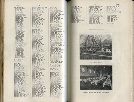 List of Life Governors and dining room and playground for children