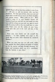 Blind cricket match and appeal to read this report