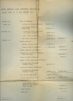 Financial information from the Committee of Management