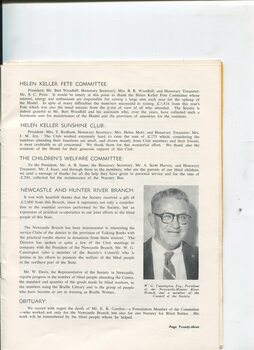 President's report on activities and achievement for the year