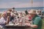 Lunching beside the beach at Lorne