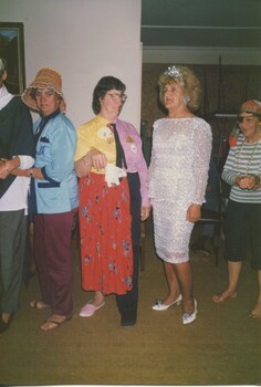 Joan Wallace at the fancy dress party