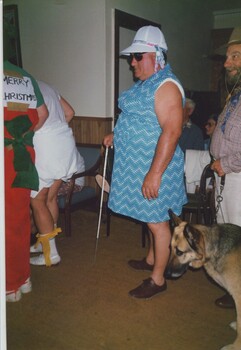 John Mazzochi at the fancy dress party