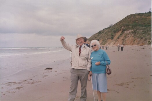 Walking along the beach near Lorne