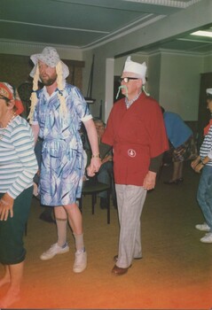 Enjoying the festivites at the fancy dress party