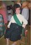 Maggie James dressed as a highland lassie at the fancy dress party