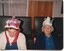 Mrs Day and Mrs Tremelan in their Easter bonnets