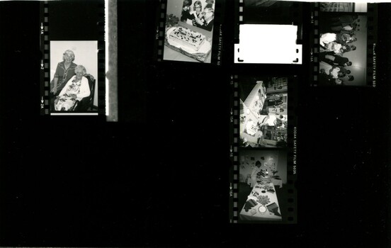 Printed negatives of visit to Brighton