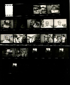 Proof sheet of images taken of Japanese study group