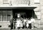 Japanese study group stand outside entrance to Elanora