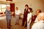 Presentation of gifts to the Japanese visitors