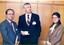 Japanese visitor with John Cook and unknown woman