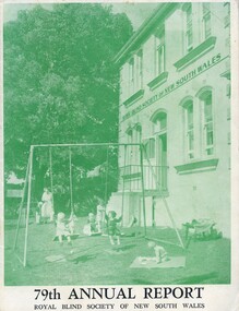 Cover with image of children playing in the Victor Maxwell Nursery playground